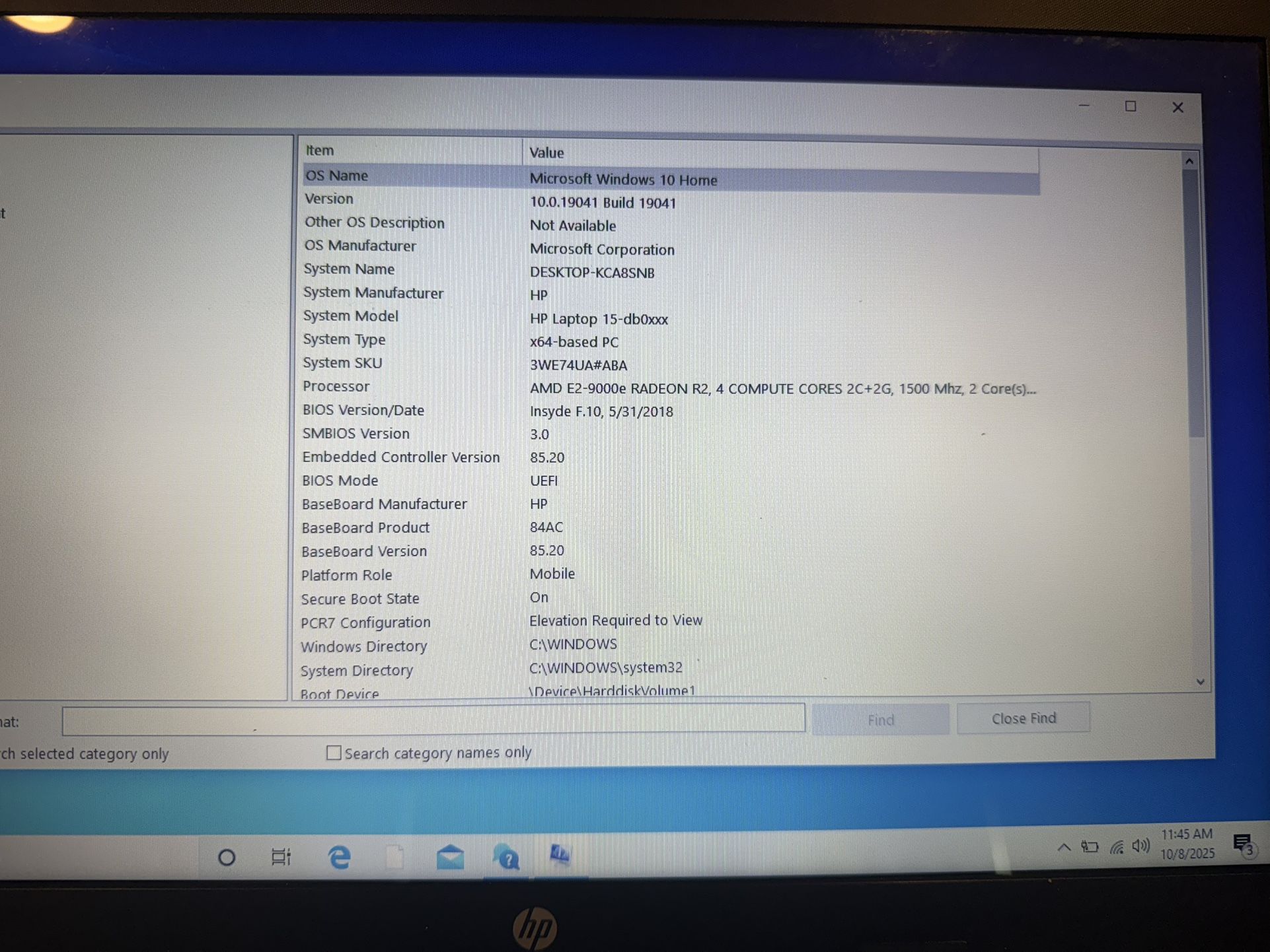HP Lap Top/ Windows 10