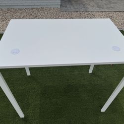 OSP Home Furnishings Prado Home Office Writing Desk, 48 Inches Wide x 30 Inches High, White