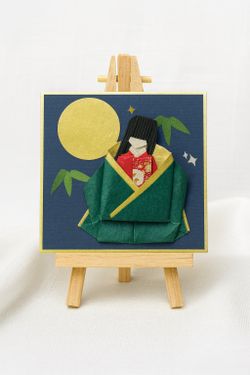 🌸 Handmade Japanese Origami Art – Princess Kaguya Theme