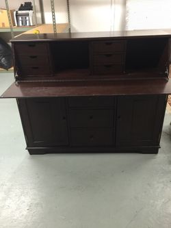 Full sized secretary desk with drawers