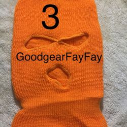 Ski mask, orange unisex