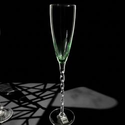 Italian  Crystal Flutes (6) Set $50.00