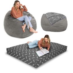 Giant Bean Bag With Mattress 