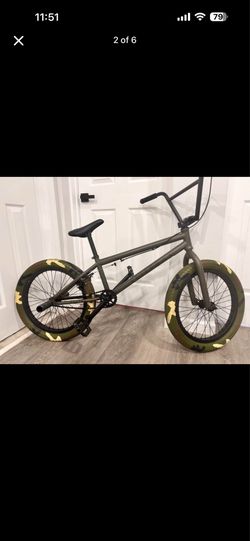 FIT BMX Bike – Matte Army Green w/ Camo Tires – Excellent Condition