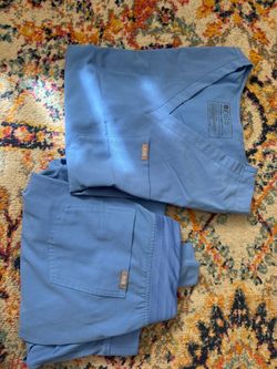 Light Blue Figs Scrubs