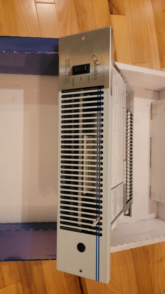 2000 Series 4,000 BTU Hot Water Kickspace Heater in Stainless Steel