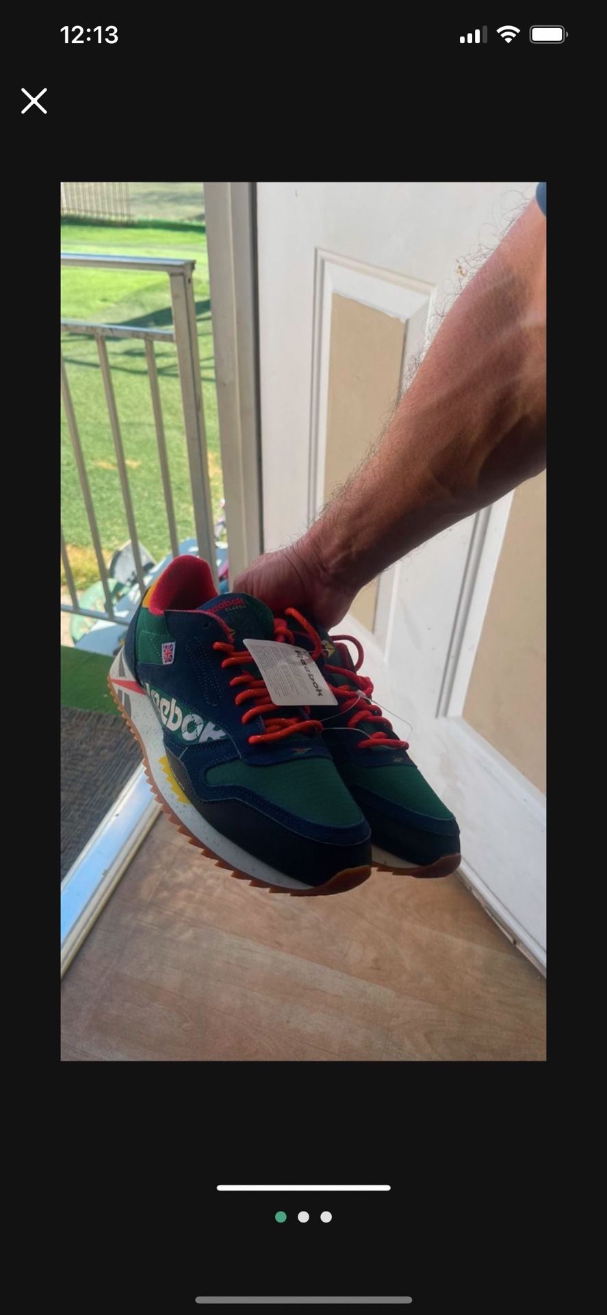 Men's Reebok Alter The Icons Navy / Multicolor size 9 1/2