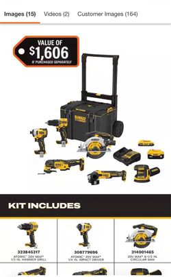 20-Volt MAX ToughSystem Lithium-Ion 6-Tool Cordless Combo Kit