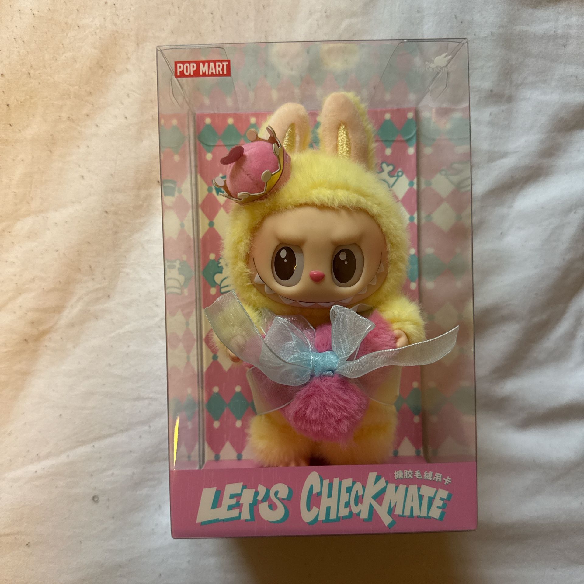 Pop Mart X THE MONSTERS: Labubu "Let's Checkmate" Plush Doll Pendant (1pc)