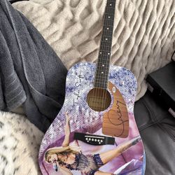 Taylor Swift Autographed Acoustic Guitar