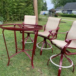 Bar Height Outdoor Set