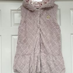 Kids Girls Size L (12-14) Soft Winter Hood Vest