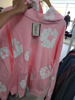 Denim Tears Cotton Wreath Hoodie Pink