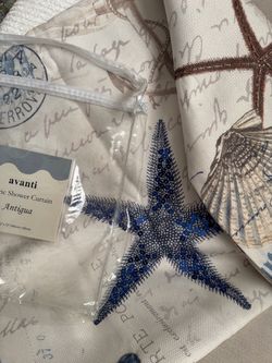Avanti Antigua Fabric Shower Curtain