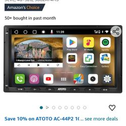 ATOTO S8 MS Android Double Din Car Stereo, 7" QLED Display, Wireless Android Auto & Wireless CarPlay, GPS Tracking, 4G+32G, Built-in 4G LTE, Dual Blue