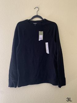 Goodfellow & Co Men Long Sleeve Shirt Standard Fit Size S Color Solid Black