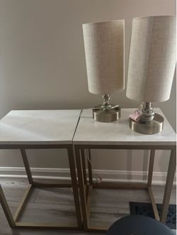 Lamp and end tables