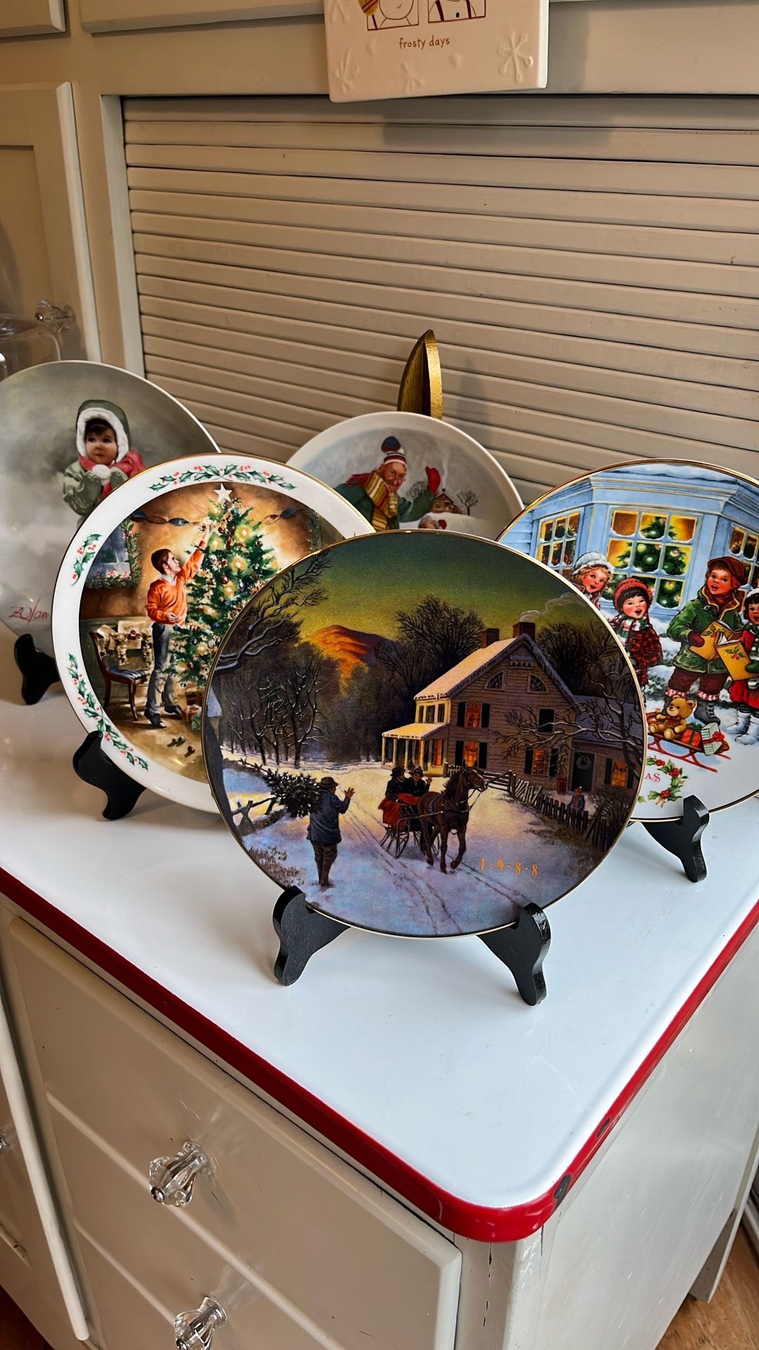 Holiday Collector Plates, 1981, 1988, 1990, 1991, 1994