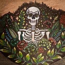 Skeleton & Plant Art