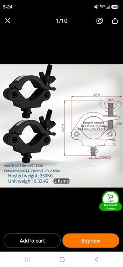 Dj light clamps