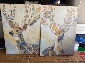 IKEA deer canvas