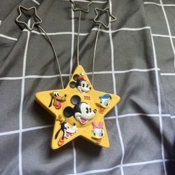 Disney Mickey Mouse 100 Year Yellow Star Photo/Note/Balloon Holder 2001