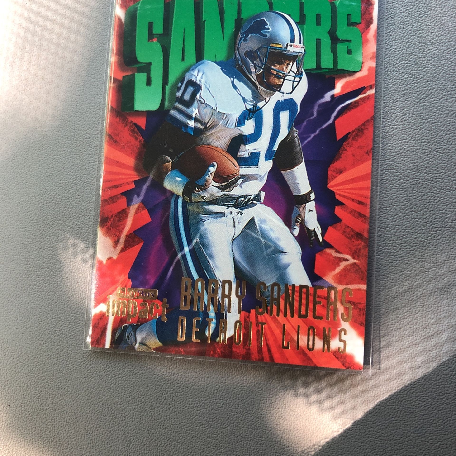 1997 SkyBox Impact Football Card #20 Barry Sanders NrMint-Mint Card Gradeable For Only $2 Firm