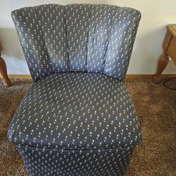 Cute Black Floral Accent Chair