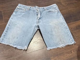 Levi’s 501XX Cutoff Denim Shorts Size 40 Made in USA 1460