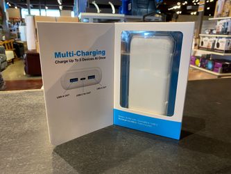NEW! Advanctech 20,000 Mah Power Bank w/Dual USB Ports