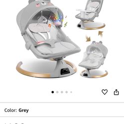 Baby Swings for Infants to Toddler,Baby Swing Newborn 3 in 1 Baby Rocker for Infants with Bluetooth,Remote Control,Removable Dinner Plate,4 Gear Sway 
