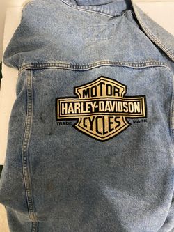 Harley Davidson Riding Jean Vest with Pins