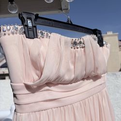 Formal short light pink dress size medium