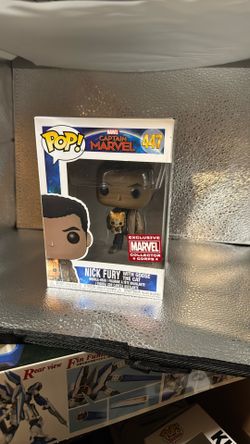 Nick Fury With Goose The Cat Funko Pop