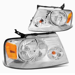 Headlights Replacement Compatible with 04-08 F150/06-08 Mark LT