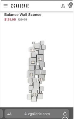 Zgallerie mirror sconces (2)