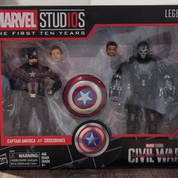 2016 Marvel Legends The First 10 Years Captain America & Crossbones Civil War Series 9 *NIB*