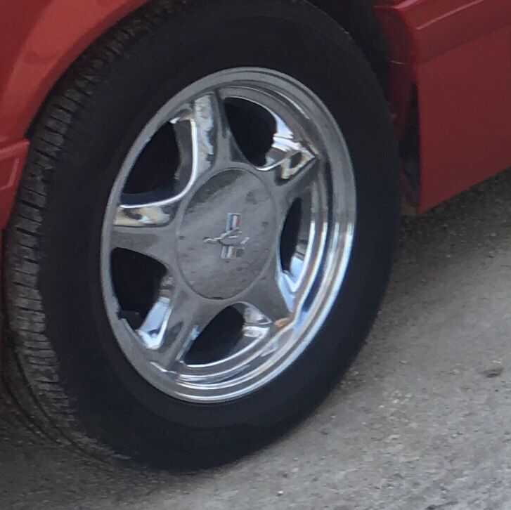 Mustang GT chrome rims