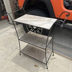 Iron And Wood Shelf 