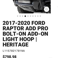 ADD Pro V1 Light hoop Ford Raptor 