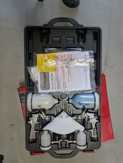 Husky HVLP & Standard Gravity Feed Spray Gun Kit – New