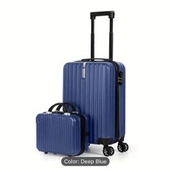 BRAND NEW 2-Piece Hardshell Luggage Set – Deep Blue