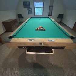 Gandy 9’ Professional pool table