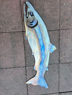 Stainless steel fish decor