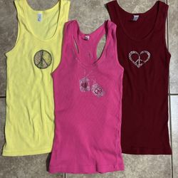 Three Beaded Tank Tops