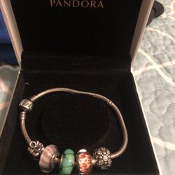 Pandora Bracelet With Charms 