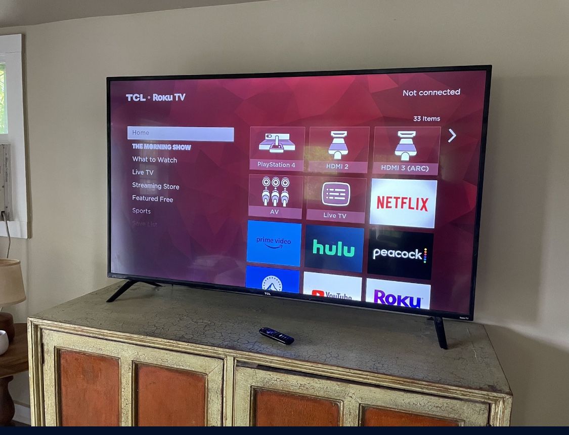 55” Roku TCL Tv