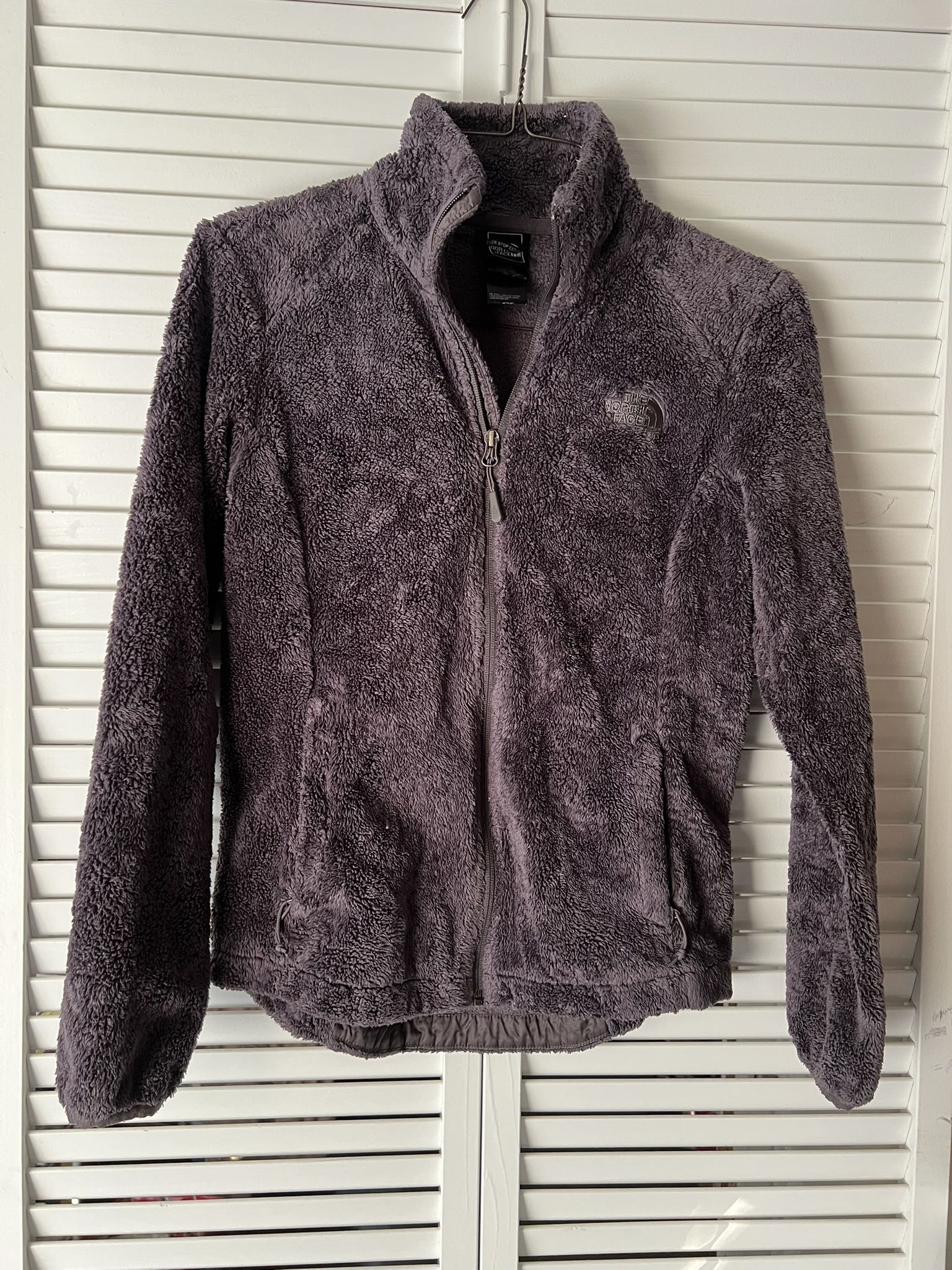 The North Face Womens zip up Fleece Jacket Fuzzy Coat size XS