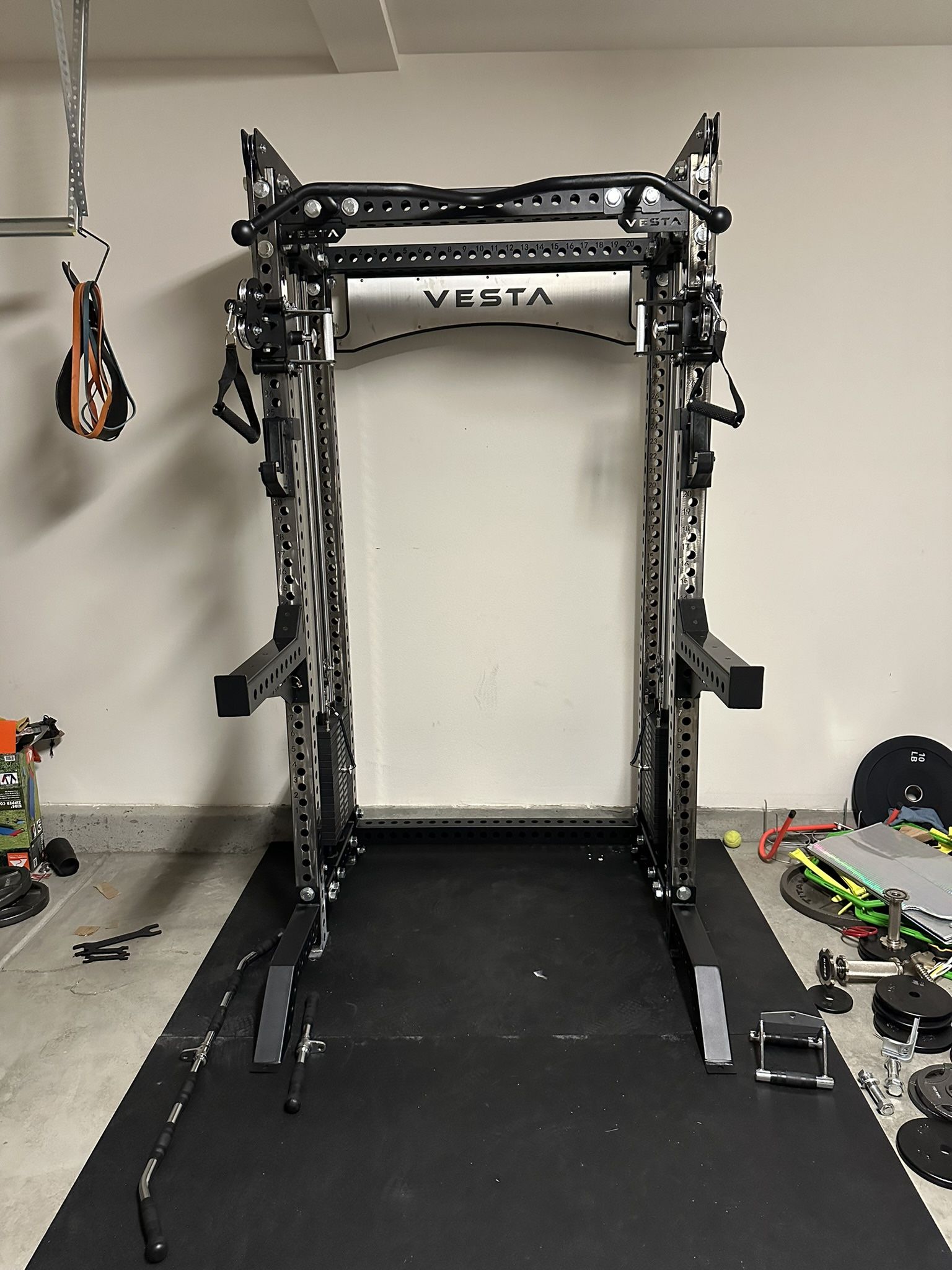 Vesta Fitness PRO SERIES 2-1 Ultimate Half Rack Functional Trainer/Gym Equipment/ Home Gym/ Fitness/ FREE DELIVERY 🚚