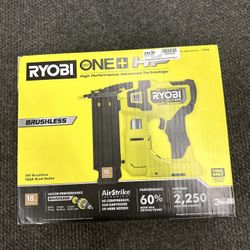 NEW! Ryobi 18v Brushless 18GA Brad Nailer - Unopened - 